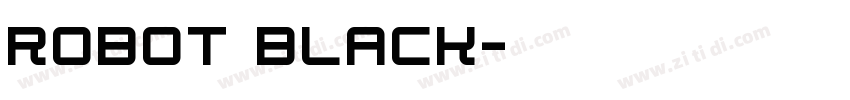 robot black字体转换
